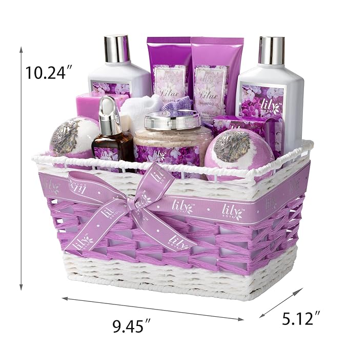 Bath & Body Gift Set for Mothers Day - Luxury 18-Piece Spa Gift Basket for Women, Pampering Bath Set with Bath Bomb | Christmas, Birthday Gifts, Perfect Holiday Gift for Her & Mom All Occasions-VivaGrace Women
