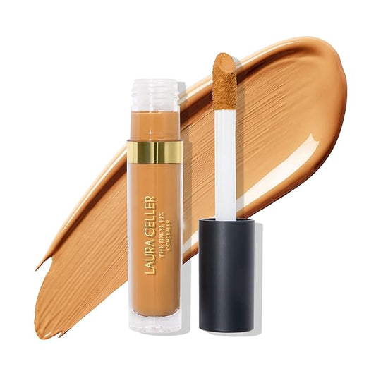 LAURA GELLER NEW YORK The Ideal Fix Concealer - Golden Medium - Buildable Medium to Full Coverage Liquid Concealer - Covers Under Eye Dark Circles & Blemishes - Long-Lasting-VivaGrace Women