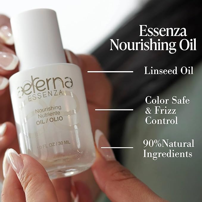 Aeterna ESSENZA - Nourishing Hair with Linseed & UV Protection - Lightweight, Non-Greasy Formula - Sulfates, Parabens & Silicones Free | For All Hair Types - 30 ml-VivaGrace Women
