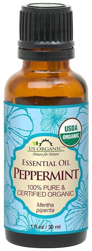 US Organic 100% Pure Peppermint Essential Oil - USDA Certified Organic - 30 ml - w/Improved caps and droppers (More Size Variations Available)-VivaGrace Women