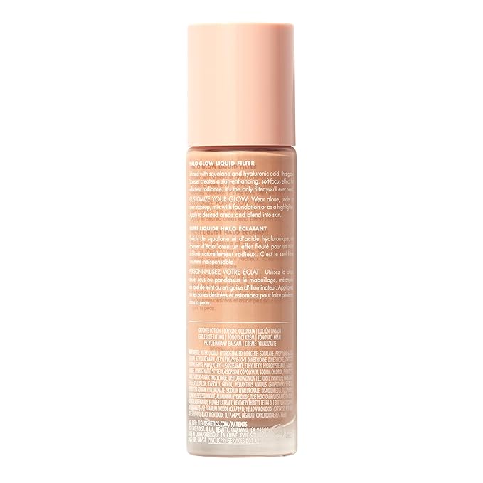 e.l.f. Halo Glow Liquid Filter, Complexion Booster For A Glowing, Soft-Focus Look, Infused With Hyaluronic Acid, Vegan & Cruelty-Free, 3 Light/Medium-VivaGrace Women