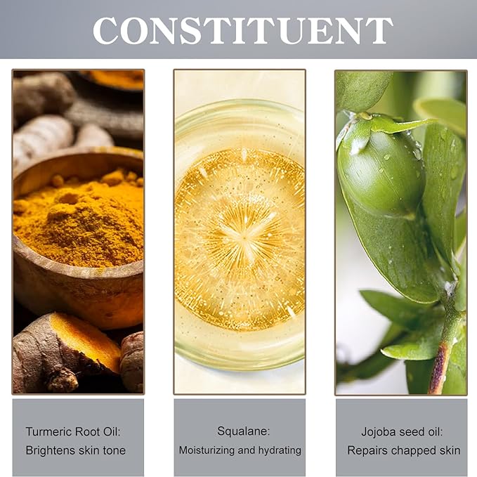 Organic Turmeric Lip Balm All-Day Moisturizing, Balancing, Soothing for Dry Lips Lip Balm With Turmeric Root Natural Ingredients Even Lip Tone 5g-VivaGrace Women