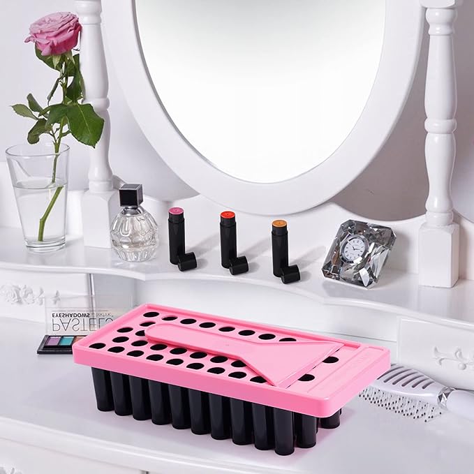 RONRONS Lip Balm Crafting Kit, Professional Lipsticks Filling Tray and Spatula with 50 Pieces Lip Balm Tubes with Twist Caps, DIY Lip Care Balms Making for Valentine's Day Christmas Gifts Business-VivaGrace Women
