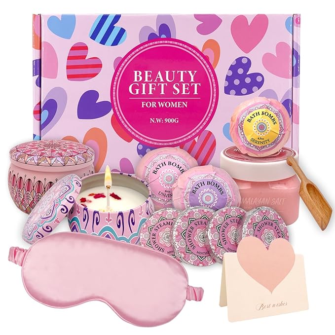 Birthday Gifts For Women, Gifts For Her, For Girlfriend, Mothers Day Gifts, Valentines Day Gifts, 13 in 1 Selfcare Gifts For Women…-VivaGrace Women