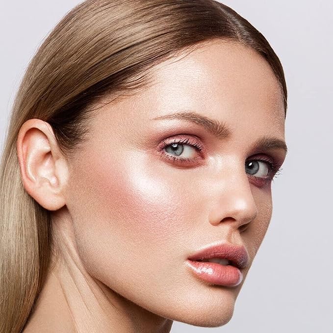 Boobeen Highlighter Makeup Highlighter Palette Powder Shimmer Highlighter Makeup Facial Illuminator Bronzer Palette Waterproof Long Lasting-VivaGrace Women