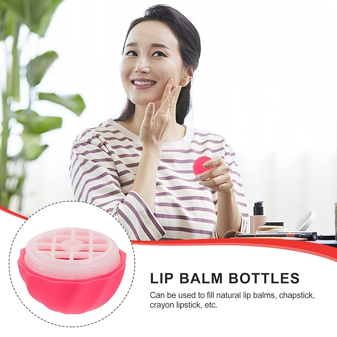 Lipgloss Containers Empty 10Pcs Empty Lip Lip Balm Bottles Filling Lipstick Box Empty Lip Balm Sphere Containers Balm Sphere Containers Empty Lip Balm Tubes-VivaGrace Women
