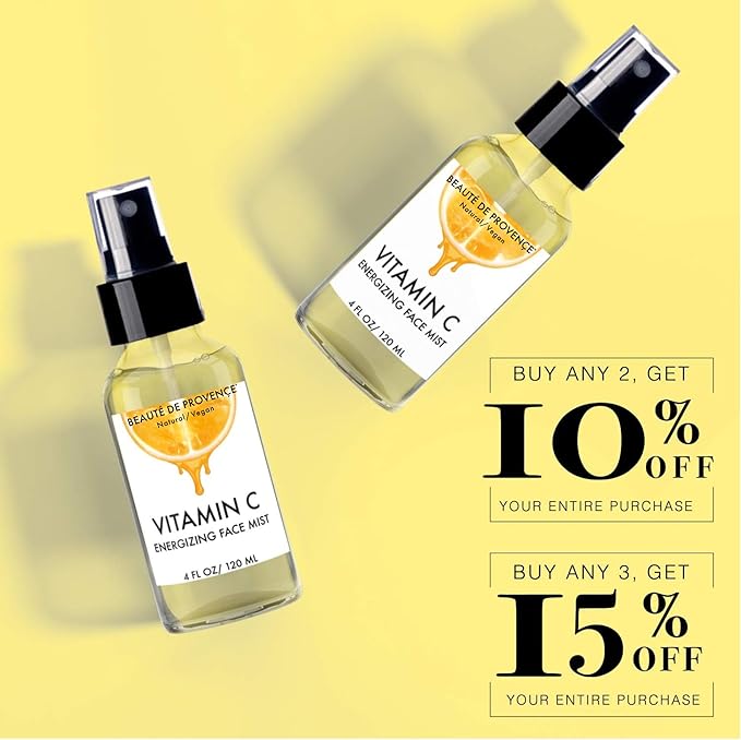 Vitamin-C Face Mist & Setting Spray for All Skin Types - Hyaluronic Acid, Aloe Vera & Rose Water - Skin Brightening, Anti-Aging, Moisturizing, Pore Minimizing - 4 Fl Oz-VivaGrace Women