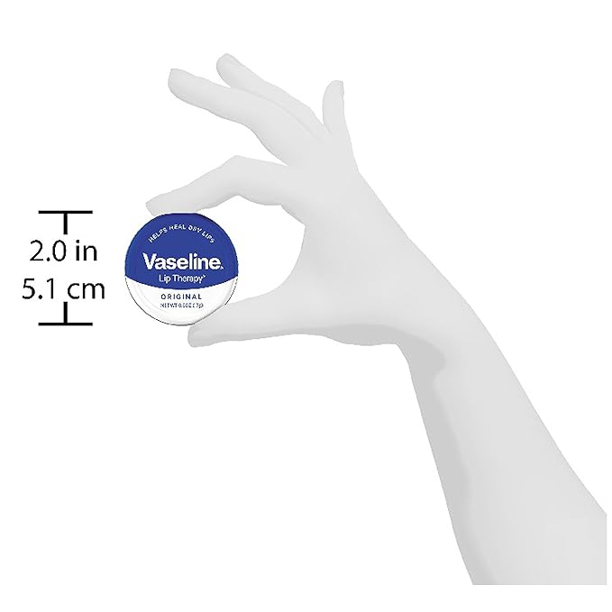 Vaseline Lip Therapy Lip Balm Tin, Original, 0.6 oz-VivaGrace Women