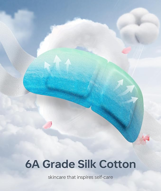 Hyaluronic Acid Self Heating Warm Compress for Eyes, Heated Eye Mask for Fast Relief of Dry Eyes, 14 Pack Steam Eye Mask, Moisturizing & Highly Effective Steam Eye Mask-VivaGrace Women