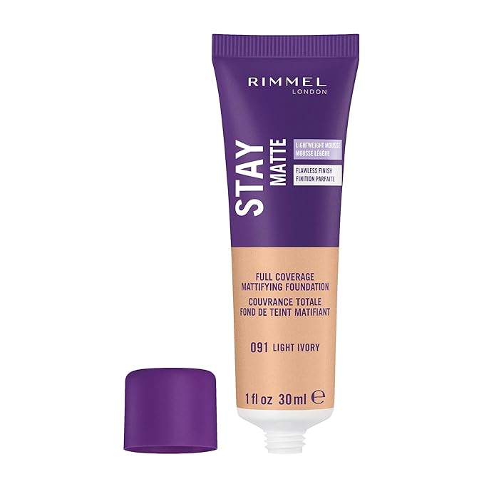 Rimmel Stay Matte Foundation, Light Ivory, 1 Fluid Ounce (Pack of 2)-VivaGrace Women