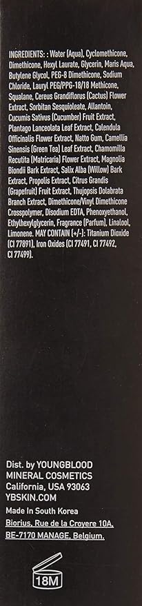 Youngblood Liquid Mineral Foundation, Pebble, 17 Shades, Vegan, Cruelty Free, Gluten-Free-VivaGrace Women