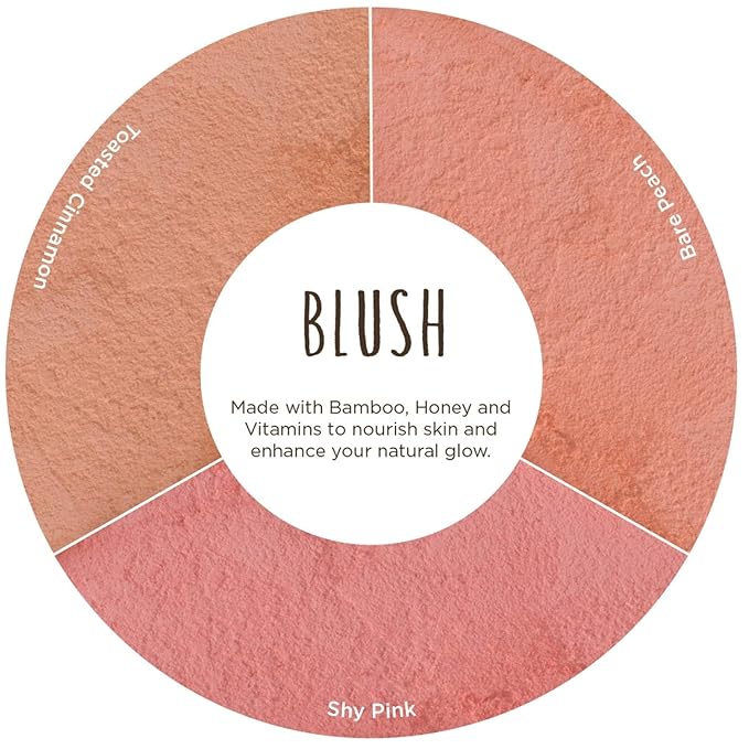 Burt’s Bees 100% Natural Blush with Vitamin E, Bare Peach - 0.19 Ounce-VivaGrace Women