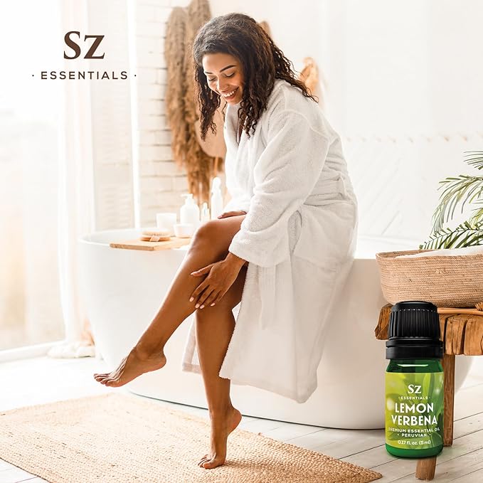 Lemon Verbena Essential Oil – 100% Pure & Natural, Grown in The High-Altitude Andes – Sweet, Citrusy, Uplifting Scent – Aromatherapy, Home Use – Therapeutic Grade & Vegan – 5 mL-VivaGrace Women