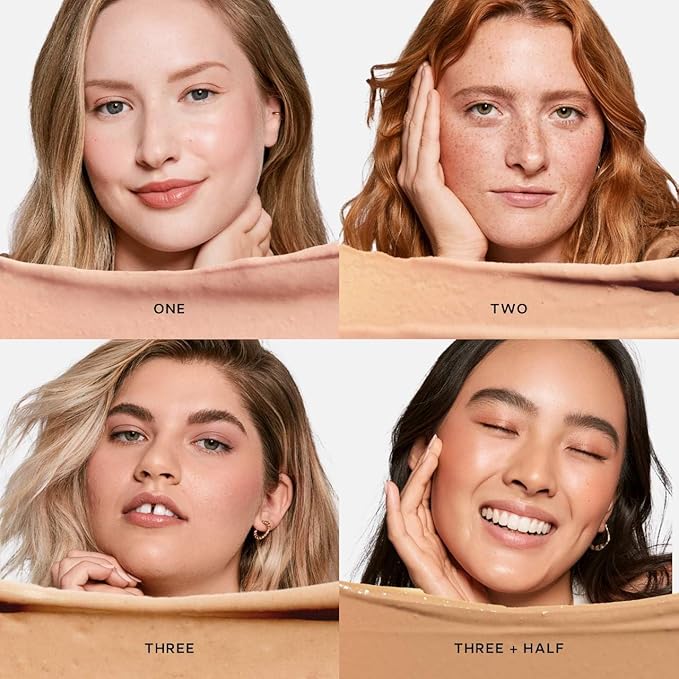 Saie Slip Tint Tinted Moisturizer with SPF 35 - Light Coverage, Glowy Skin Tint & Mineral Sunscreen for Face with Hydrating Hyaluronic Acid - Summer Makeup Essential - Shade Three (1.35 oz)-VivaGrace Women