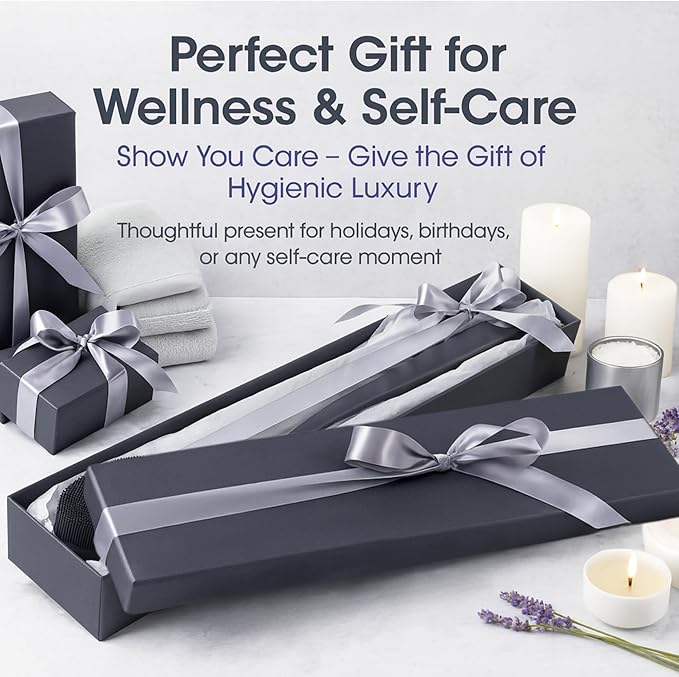 Avilana Silicone Body Scrubber – Gentle Shower Brush & Loofah Alternative- Food Grade & Lab Tested – Fast-Drying, Hygienic, BPA-Free Silicone Body Gentle Exfoliator (Pink, Long Handle)-VivaGrace Women