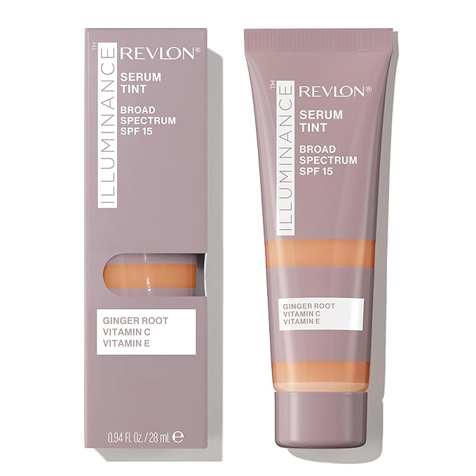 Revlon Illuminance Tinted Serum, Triple Hyaluronic Acid, Evens Out Skin Tone Over Time and Hydrates All Day, SPF 15, 409 Brulee, 0.94 fl oz.-VivaGrace Women