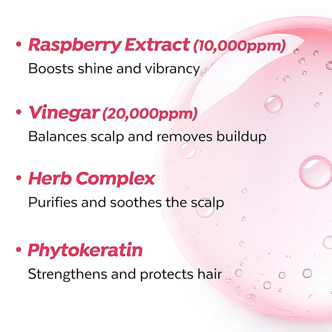 A’PIEU Raspberry Hair Vinegar Duo Set – 2 Pack Clarifying Scalp Cleanser & pH Balancing Hair Rinse, Removes Buildup & Dandruff, Detox Treatment for Oily Scalp, K-Beauty Hair Care, 6.76 fl oz x 2-VivaGrace Women