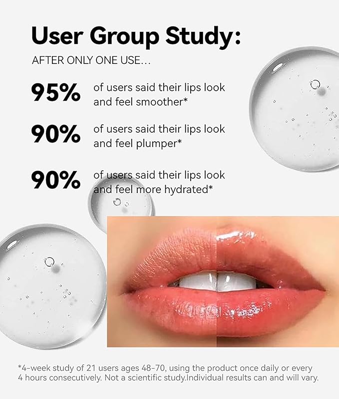 Roll On Plumping Lip Gloss, Spicy Lip Lip Oil, Lifter Gloss, Hydrating, Volumizes&High-Shine Lip Plumping Lip Glass Mirror Lip Glaze Lipstick, Plump& Pout Lip Plumper for Women Girls (#01)-VivaGrace Women