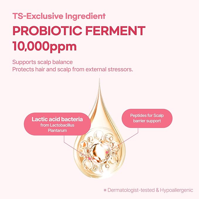 TS GD Shampoo for Girls | Korean Teen Shampoo with Upgraded Probiotics | Anti-Dandruff & Itchy Scalp Relief | Pink Peach Allergy-Free Fragrance | Sulfate-Free (13.53 fl oz, 400ml)-VivaGrace Women