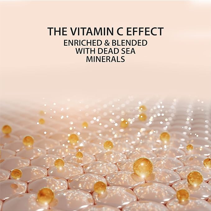Dead Sea Collection Facial Vitamin C Kit - Day Cream (1.69fl.oz/50ml jar) & Facial Serum (1.69fl.oz/50ml bottle) - Pure Dead Sea Minerals - Anti-Wrinkle Hydration Smooth and Moisturized Skin-VivaGrace Women