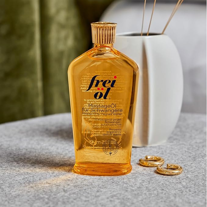 Massage Body Oil for Pregnant Woman – Maternity Skincare Oil, Skin Elasticity Increase by 35% – Prevents Stretch Marks, Safe to use for mom & Baby – Vegan, 125 ml / 4.23 Fl Oz-VivaGrace Women