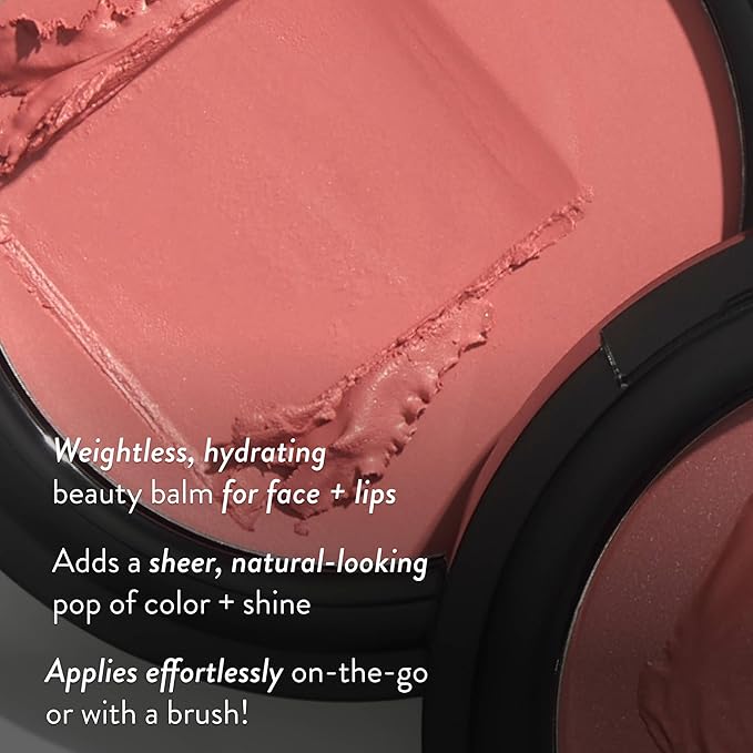 LAURA GELLER NEW YORK The Wonder Balm Complexion Enhancer - Hydrating Weightless Subtle Hint of Color + Glow for Mature Skin - Vegan Squalane - Apply to Cheeks & Lips (03 Rosy Refresh)-VivaGrace Women