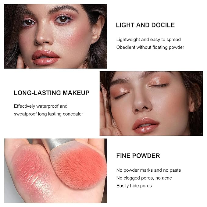 12 Colors Blush Palette,Highlighter Blush Powder Makeup,Long-Wearing,Smudge Proof,Natural-Looking,Blendable Cruelty-Free Matte Finish,Contour and Highlight Blush Palette Face Cosmetics Makeup-VivaGrace Women
