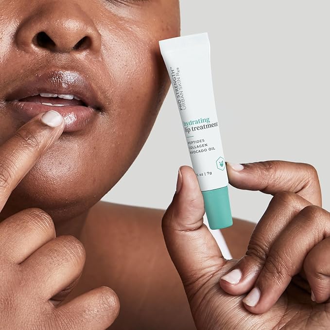 Urban Skin Rx® Pro Strength Hydrating Collagen & Peptides Daily Lip Treatment, Non-Sticky, Clear, Ultra-Moisturizing Balm, Smooths, Softens & Plumps for a Healthier & More Youthful Appearance, 0.25g-VivaGrace Women