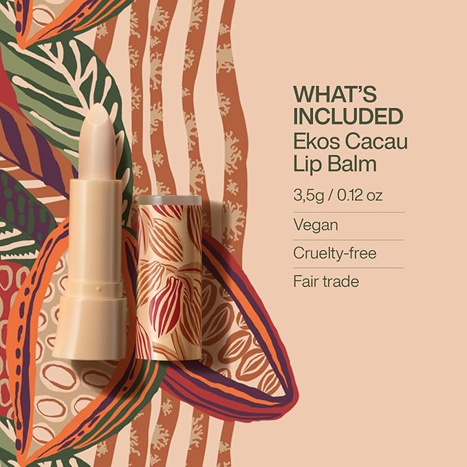 natura Ekos Cacau Lip Balm - Hydrated & Restored Lips - 48h Long-last Effect - Protects From External Aggressors - Vegan - Brazilian Beauty Secrets - Self Care - 0.12 oz (3.5g)-VivaGrace Women