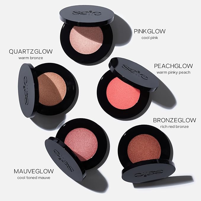 Saie Glow Sculpt Multi-Use Highlighter + Cream Blush Refill - Lightweight with Hyaluronic Acid + Micropearl for Radiant, Glowing Skin - Mauveglow (.02 oz)-VivaGrace Women