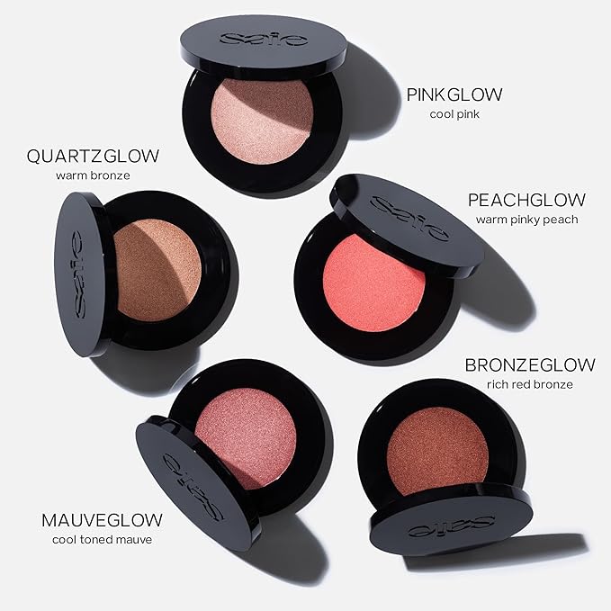 Saie Glow Sculpt Multi-Use Highlighter + Cream Blush Refill - Lightweight with Hyaluronic Acid + Micropearl for Radiant, Glowing Skin - Quartzglow (.02 oz)-VivaGrace Women