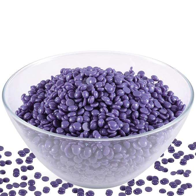 PURPLESKY 80oz Hard Wax Beads Bulk - Hair Removal Waxing for Body Face Back Underarm Leg - At Home Salon - SPA Choice - Quick Coarse Remove - Long Lasting-VivaGrace Women