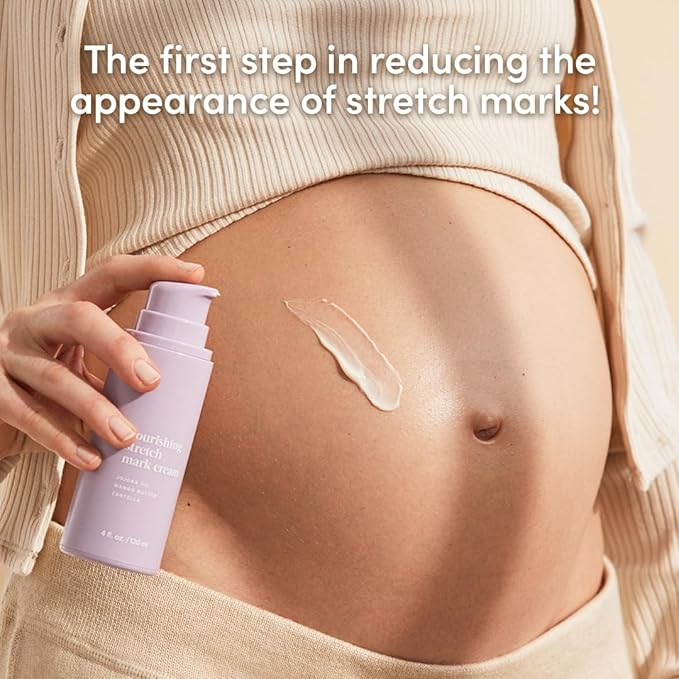 Evereden Nourishing Stretch Mark Cream (4 fl.oz): Clean & Vegan Stretch Mark Cream for Pregnancy and Postpartum | Pregnancy Stretch Mark Prevention | Rich in Vitamins & Minerals-VivaGrace Women