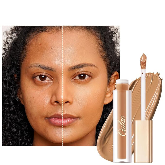 Oulac Concealer Full Coverage, Concealer Stick for Dark Circles, Hydrating Concealer Infused with Hyaluronic Acid, Lightweight, Long Lasting, Vegan Concealer 3.8ml, Shade: W6 Honey-VivaGrace Women