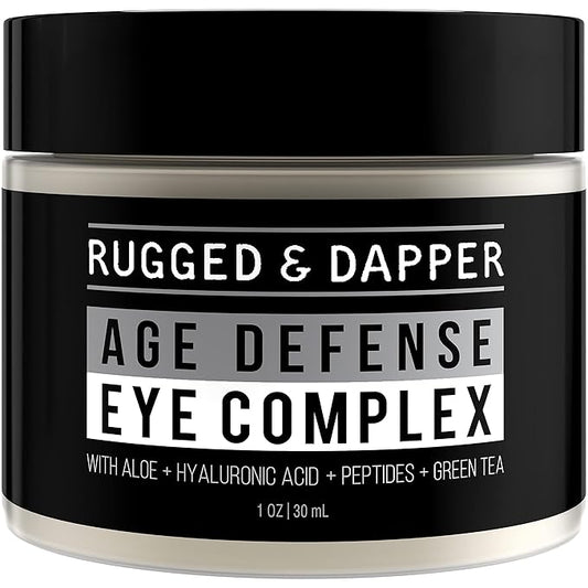 Men's Eye Cream for Dark Circles, Puffiness, Wrinkles & Puffy Eyes, Unscented Gel with Hyaluronic Acid, Vitamin E, Argan Oil, 1 Fl Oz-VivaGrace Women