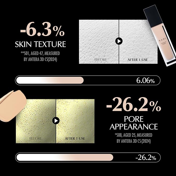 KAHI Single Veil Cream | Hangyob Foundation | Korean Tinted Moisturizer | Hydrating Perfect Cover BB Cream | Korean Skincare Makeup | Collagen Concealer Sun Cream Foundation 1.01 fl oz-VivaGrace Women