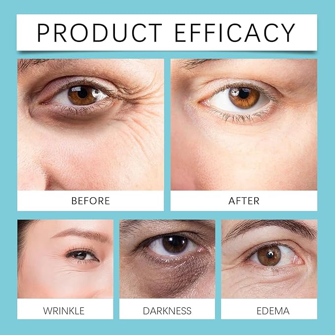 Instant Firm Eye Tightening Cream with Caffeine & Collagen & Vitamin E, Instant Firming Eye Cream, Eye Tightener Cream Travel Size 1 Fl Oz-VivaGrace Women