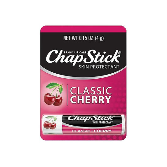 ChapStick Classic Cherry Lip Balm Tube, Flavored Lip Balm for Lip Care on Chafed, Chapped or Cracked Lips - 0.15 Oz-VivaGrace Women