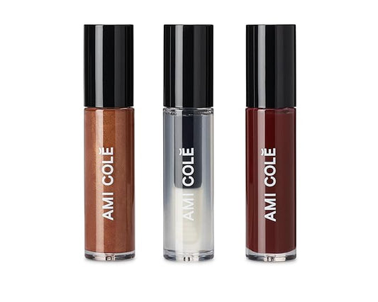 AMI COLÉ Hydrating Lip Treatment 3in1 multitasker for your lips (Holiday Lip Trio), tinted lip gloss, hydrating lip gloss, moisturizing, natural-VivaGrace Women