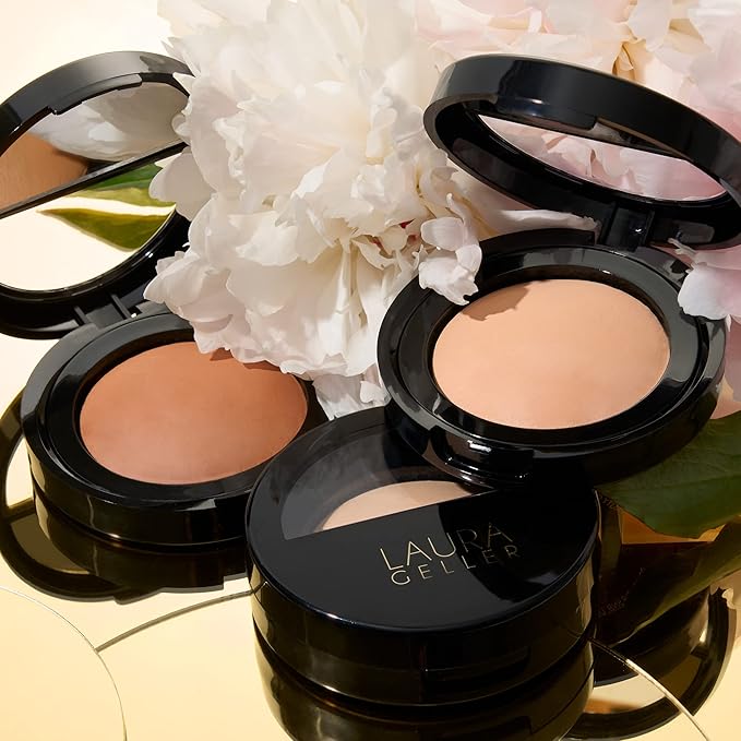 LAURA GELLER NEW YORK Baked Blurring + Setting Powder, Translucent Makeup Setting Powder For Soft-Focus Finish, Minimize Fine Lines and Pores, Porcelain/Fair-VivaGrace Women