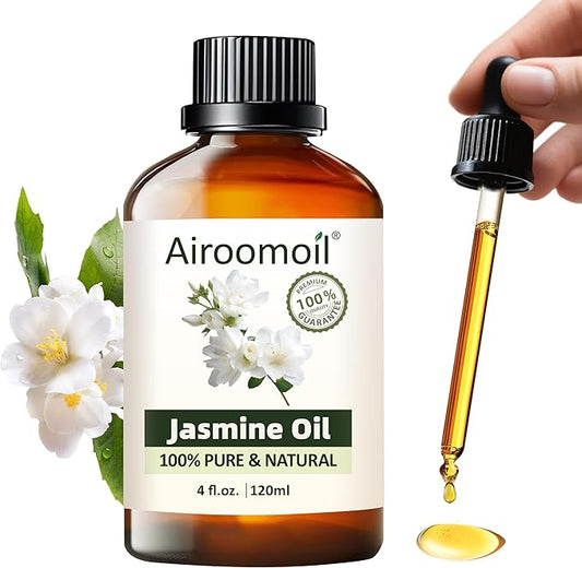 Pure Jasmine Essential Oil, 100% Pure Natural Jasmine Essential Oil, Premium Grade Essential Oils for Diffusers for Home, Skin, Care, Massage, Soap Making, Aromatherapy, 4 Fl Oz | 120ml-VivaGrace Women