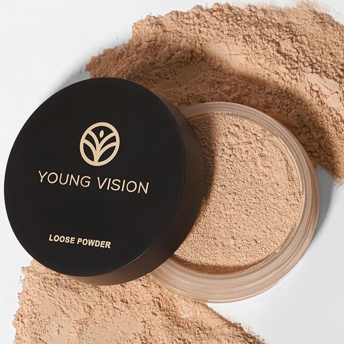 YOUNG VISION Flawless Finish Loose Powder - Translucent Setting Powder, Blurs Fine Lines & Imperfections, Lightweight, Long-Lasting, Suitable for All Skin Types, Makeup Essential…-VivaGrace Women