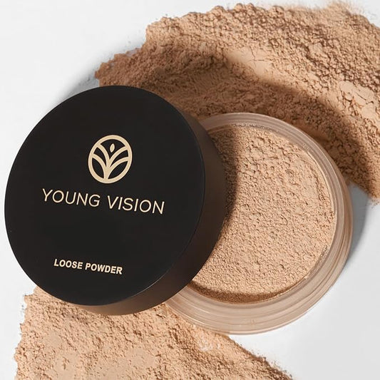 YOUNG VISION Flawless Finish Loose Powder - Translucent Setting Powder, Blurs Fine Lines & Imperfections, Lightweight, Long-Lasting, Suitable for All Skin Types, Makeup Essential…-VivaGrace Women