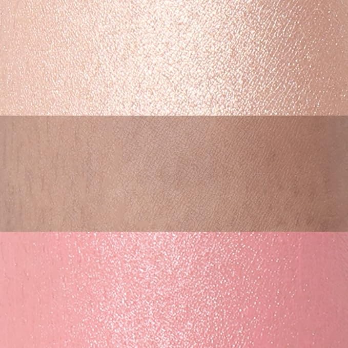 FOCALLURE 3 Pcs Cream Contour Sticks,Shades with Highlighter & Bronzer & Blush,Non-greasy Long-wear Face Contouring Pen,Easy to Sculpt the Face and Create a Lightweight Finishing Makeup,FAIR-VivaGrace Women