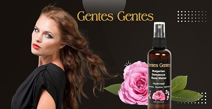 100% Pure Bulgarian Damascus Rose Water Hydrosol – Luxury Facial Toner for Hydration & Radiant Skin, Body Mist & Pillow Spray | Natural Skincare | 3.4 fl oz-VivaGrace Women