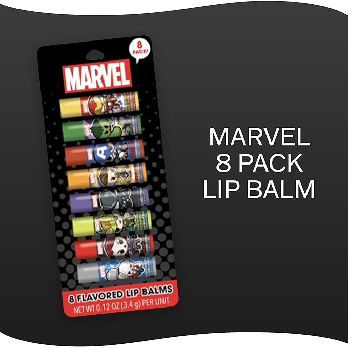 Taste Beauty Marvel Comic Book Themed 8pc Lip Balm Sticks-VivaGrace Women