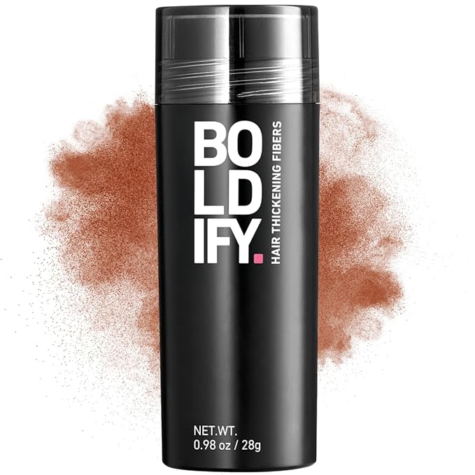 BOLDIFY Hair Fibers (28g) - Fill In Thinning and Fine Hair for an Instantly Fuller, Thicker Look - 14 Shades for Women & Men - Auburn-VivaGrace Women