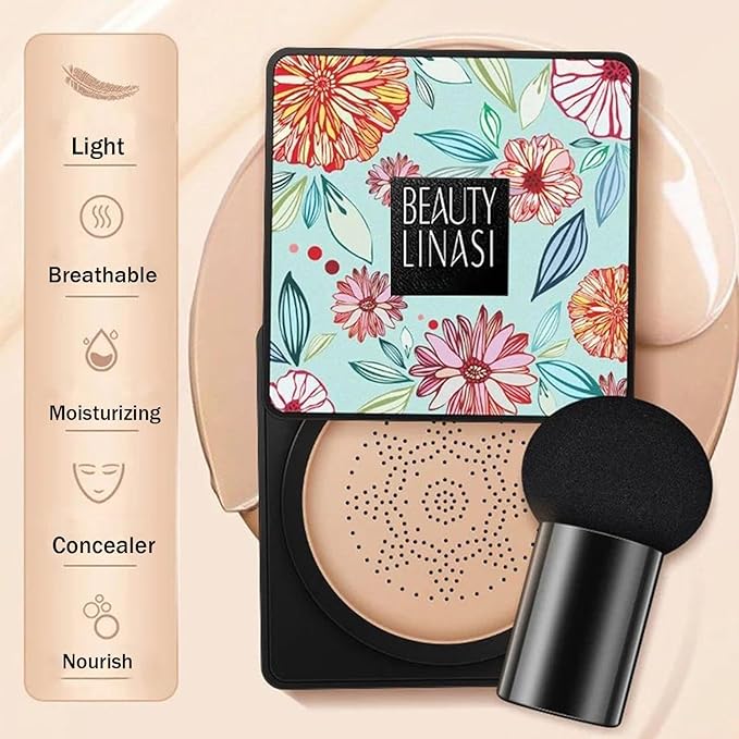 Beauty Cream, Beauty Linasi Clear Cover Beauty Cream, Air Cushion Cc Cream, Moisturizing Concealer, Makeup Long Lasting-VivaGrace Women