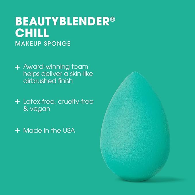 Beautyblender® | Chill Blender Makeup Sponge | Blend Liquid Foundations, Powders and Creams | Streak Free Application | Vegan, Cruelty Free | Made in USA-VivaGrace Women