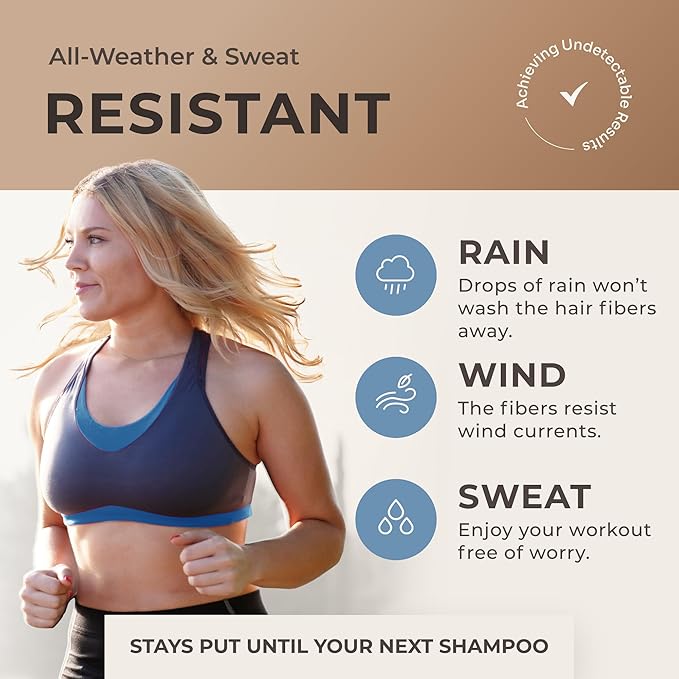 Keratin Hair Fibers for Men & Women - Fill In Fine or Thinning Hair, Instantly Thicker, Fuller Looking Hair (Gray 15g)-VivaGrace Women